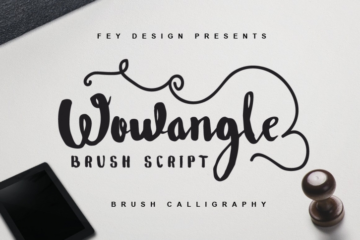 Wowangle Brush Script (Bonus Font) Font Download