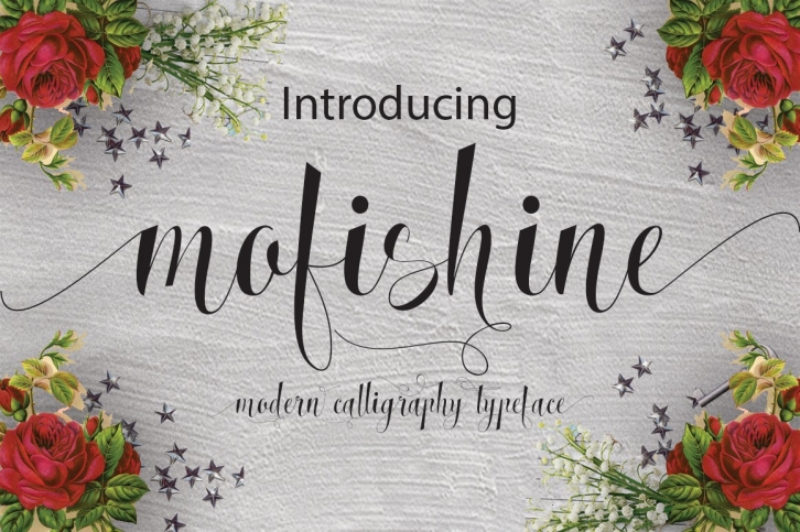 Mofishine script Font Download
