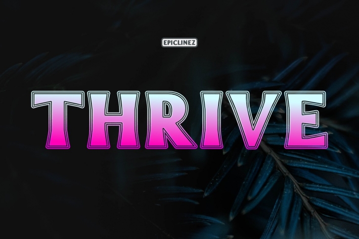 Thrive - Modern Display Font Font Download