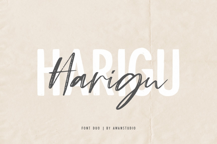 Harigu Font Duo Font Download