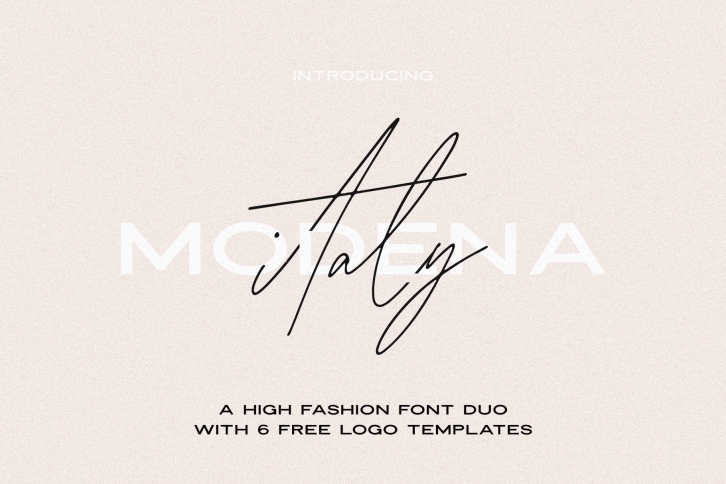 Modena | Duo with 6 Free Logos Font Download
