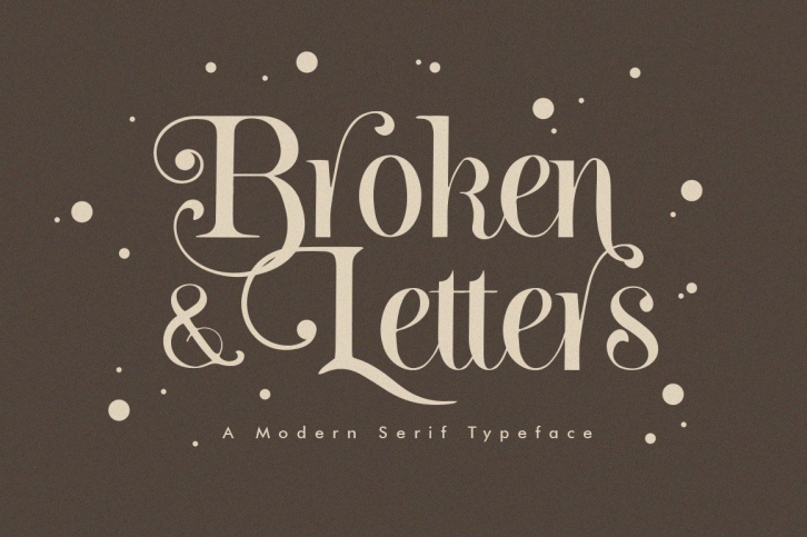Broken Letters Modern Serif Font Download