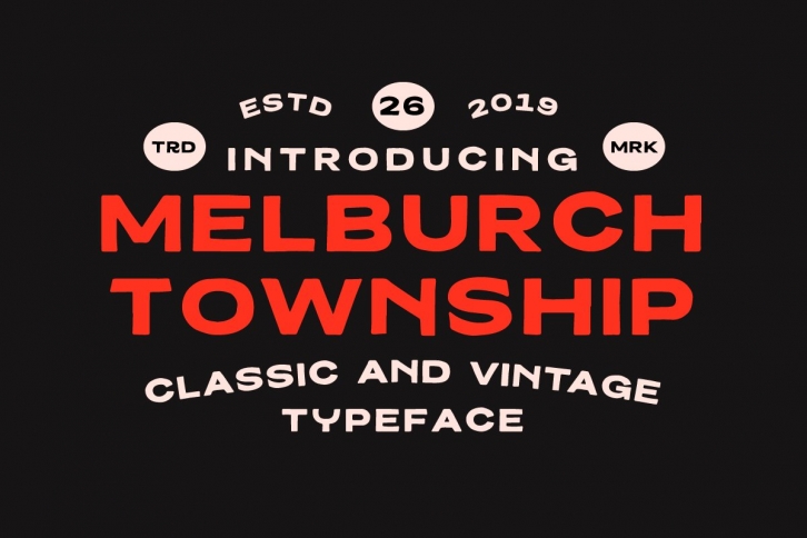 Melburch Township Typeface Font Download