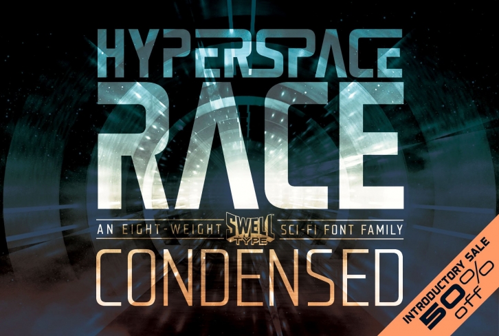 Hyperspace Race Condensed Font Download