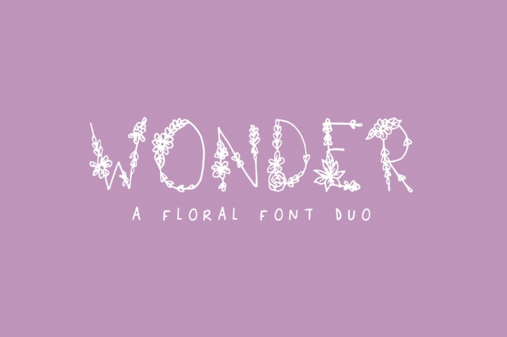 Wonder Floral Font Font Download
