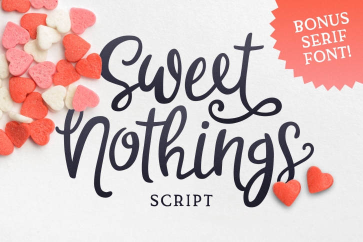 Sweet Nothings Script Bonus Font! Font Download
