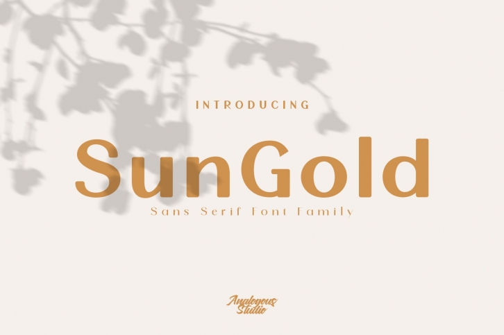 SunGold - Font Family Font Download