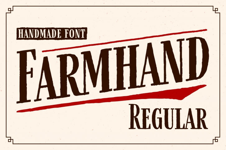 Farmhand Regular Font Font Download