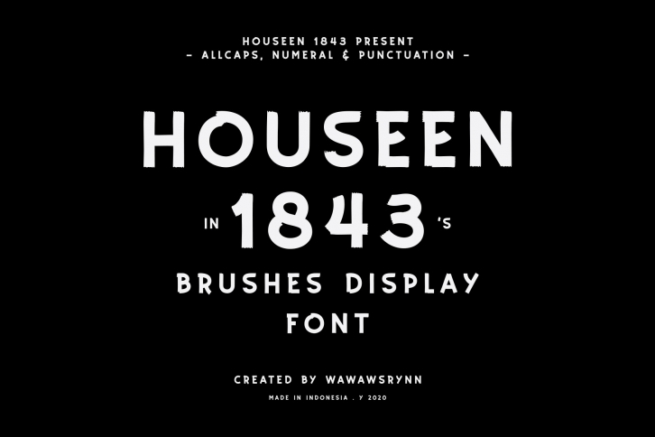 HOUSEEN 1843 Font Download