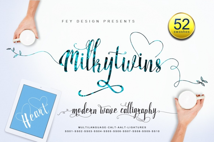 Milkytwins Modern Wave Calligraphy Font Download