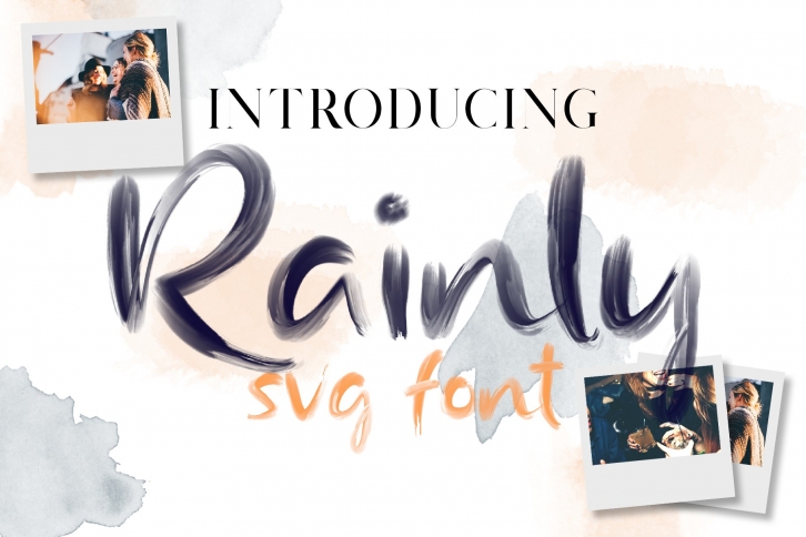 Rainly - Brush & SVG Font Font Download