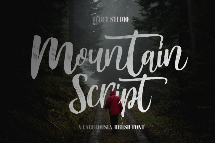 Mountain Script - Brush Fonts Font Download