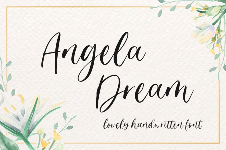 Angela Dream - Lovely Font Font Download