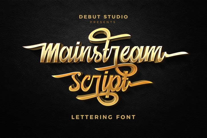 Mainstream Script (Bonus Free Goods) (30% Off) Font Download