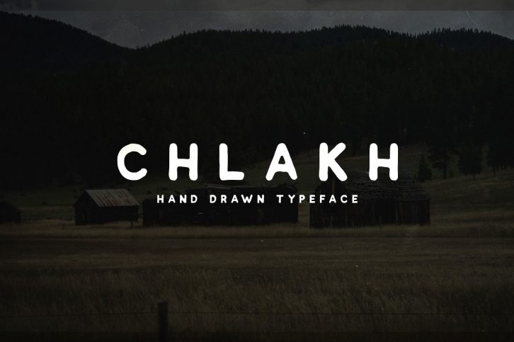 Chlakh - Hand Drawn Typeface Font Download