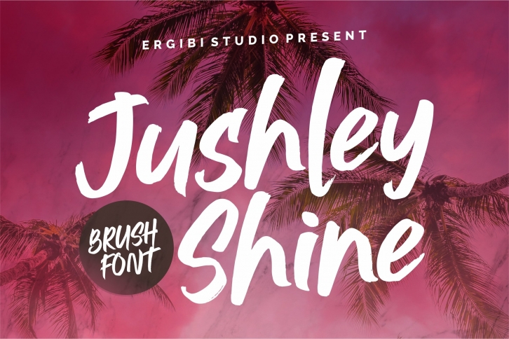 Jushley Shine - BRUSH FONT Font Download