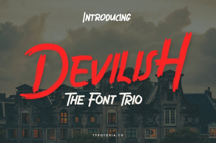 Devilish The Font Trio Font Download