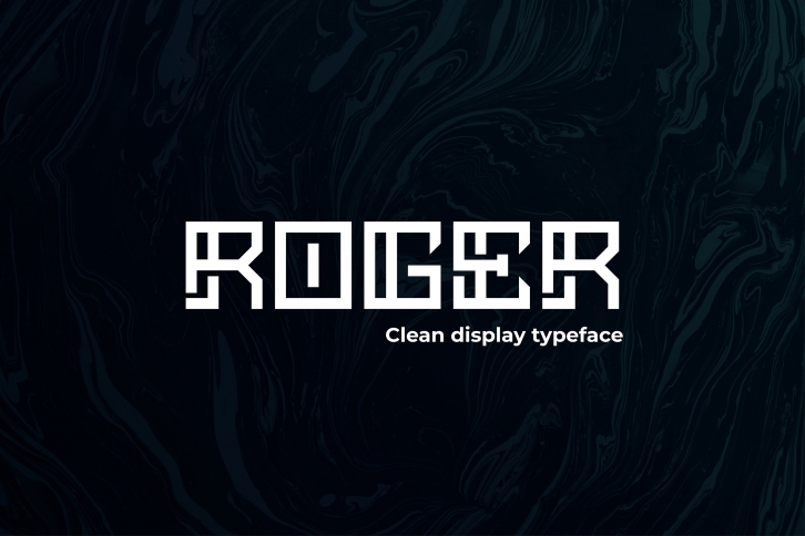 ROGER - Display typeface Font Download