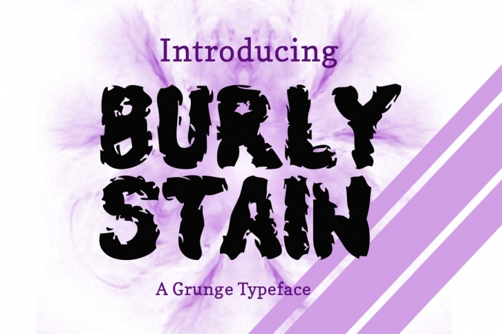 Burly Stain Typeface Font Download