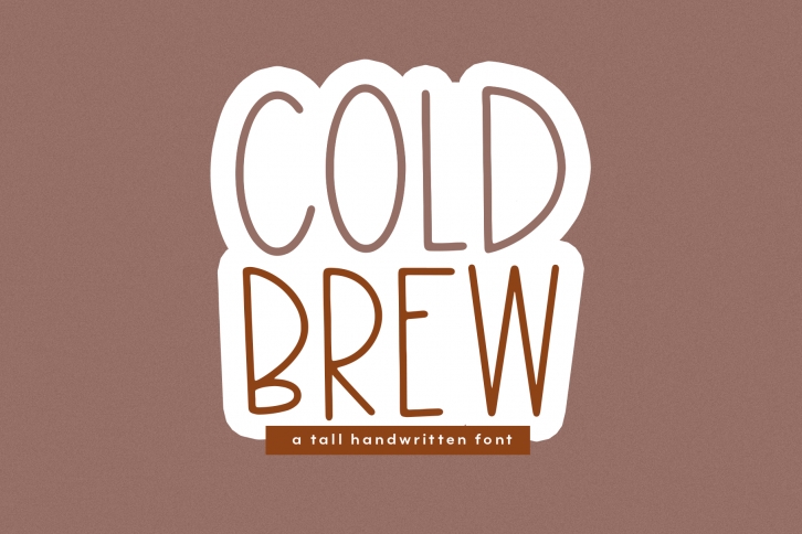 Cold Brew - A Thin & Tall Handwritten Font Font Download