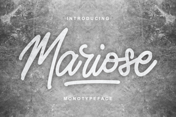 Mariose | Monotypeface Script Font Font Download