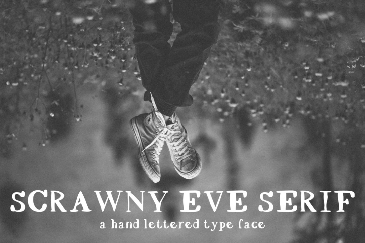 Scrawny Eve - Hand Lettered Serif Typeface Font Download