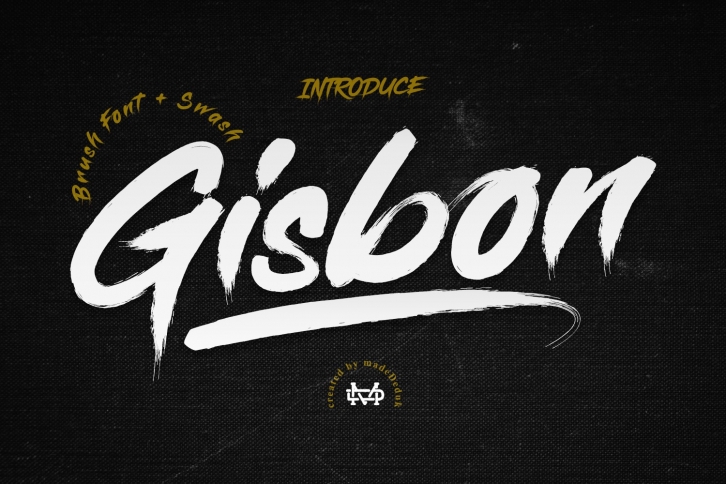 Gisbon - BRUSH TYPEFACE Font Download