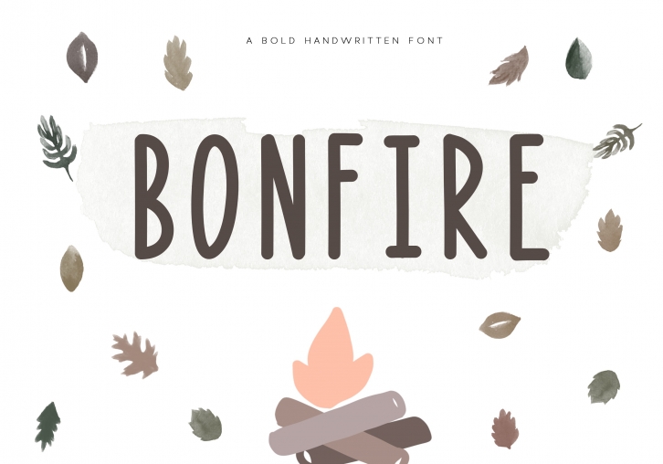 Bonfire - A Bold Handwritten Font Font Download