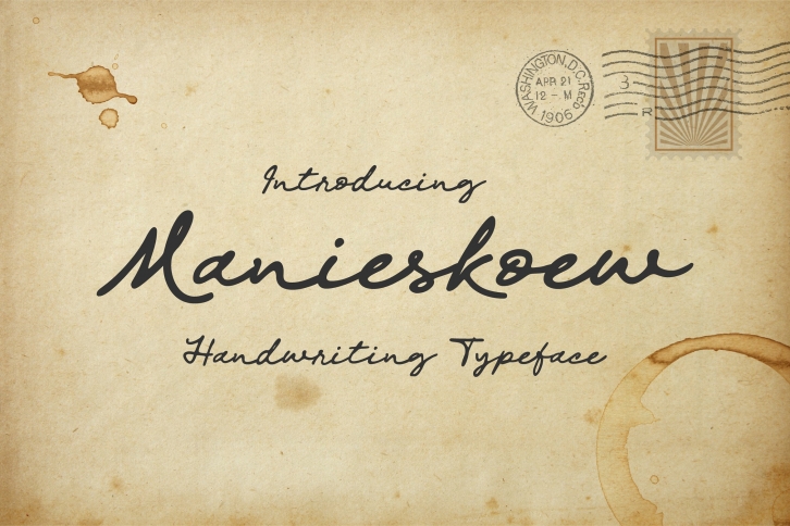 Manieskoew Font Download