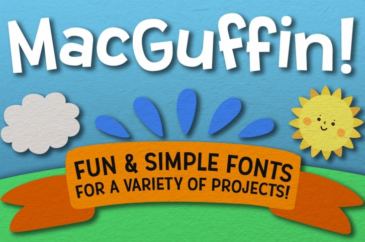 MacGuffin - fun font set Font Download