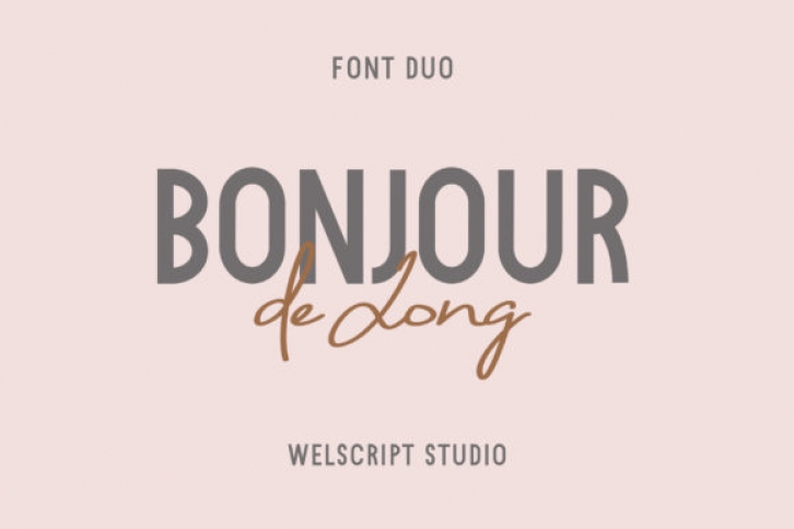 Bonjour De Jong Font Download