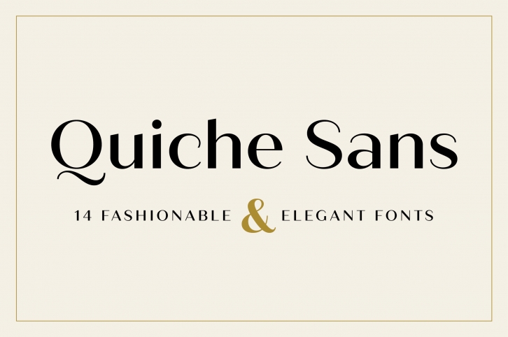 Quiche Sans Font Family Font Download