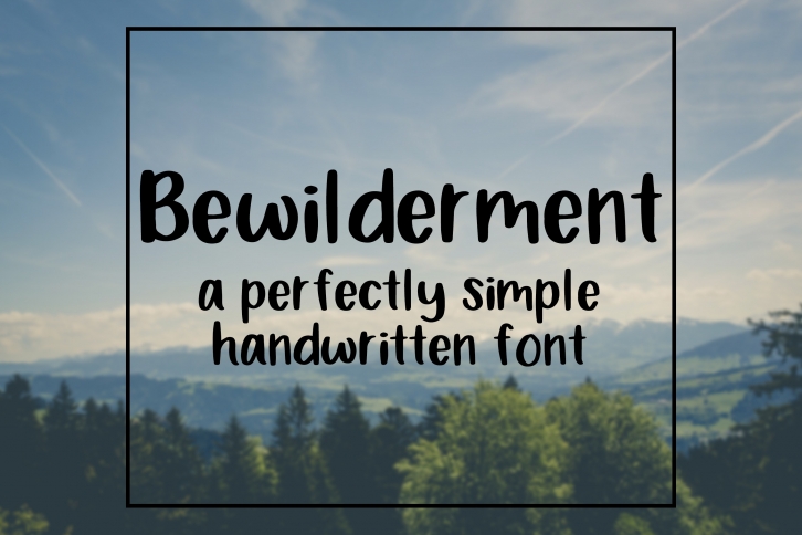 Bewilderment - Simple Handwritten Font Font Download