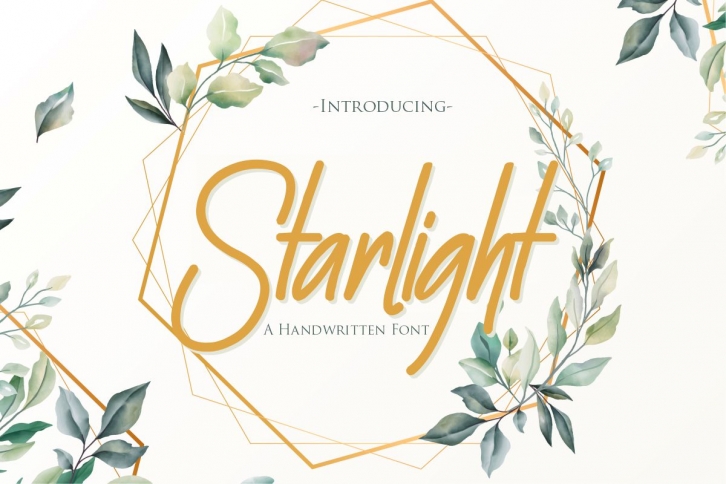 Starlight | A Handwritten Font Font Download