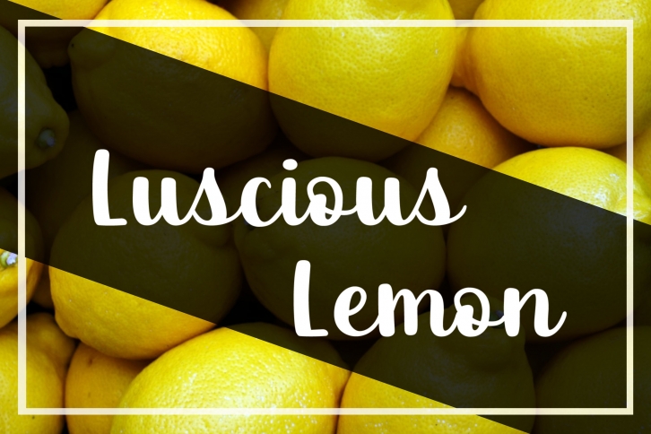 Luscious Lemon - A thick script font Font Download