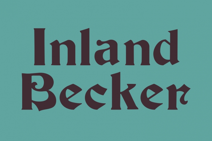 Inland Becker Medium Font Download