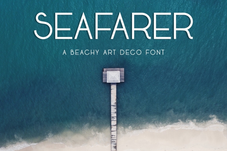 Seafarer | A Beachy Art Deco Font Font Download
