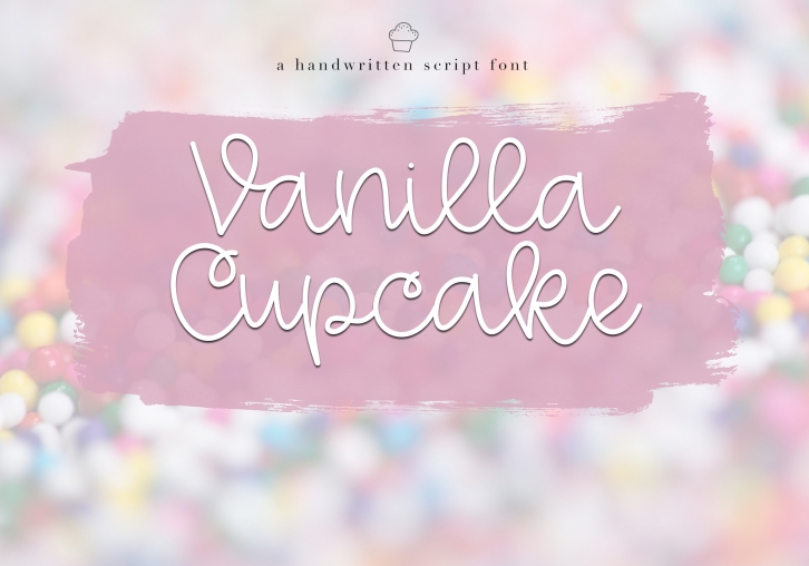 Vanilla Cupcake - A Handwritten Script Font Font Download