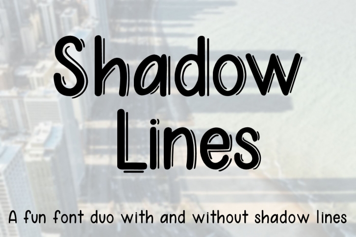 Shadow Lines - A fun font duo with and without shadow lines Font Download