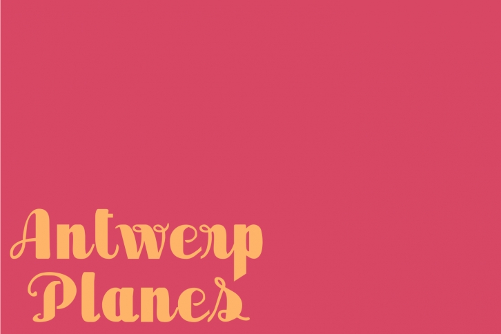 Antwerp Planes Font Download