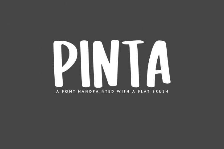 PINTA - A Handpainted Font Font Download