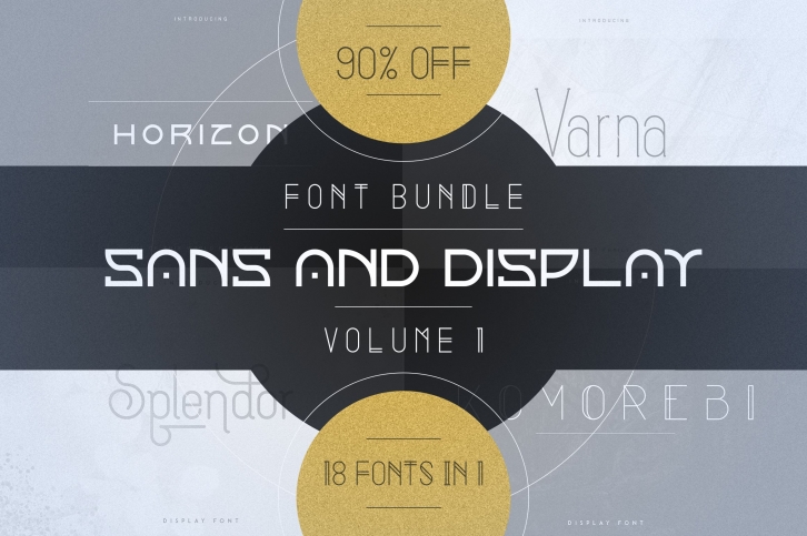 18in1 Sans and Display font bundle | Volume 1 Font Download