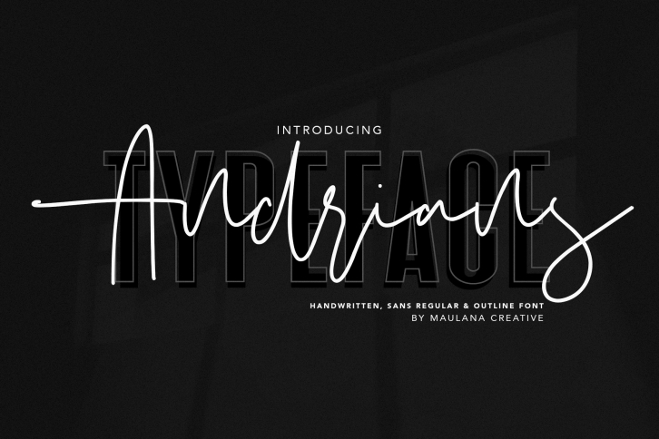 Andrians Script Sans Font Font Download