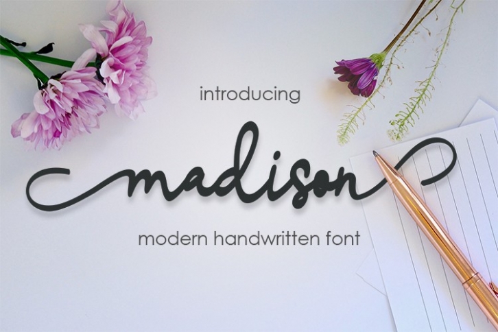 madison script Font Download