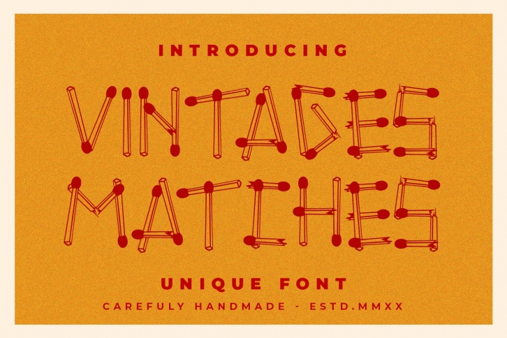 Vintages Matches Font Download