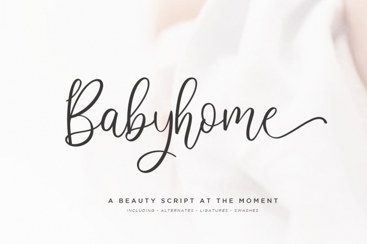Babyhome Elegant Script in Two Version Font Download