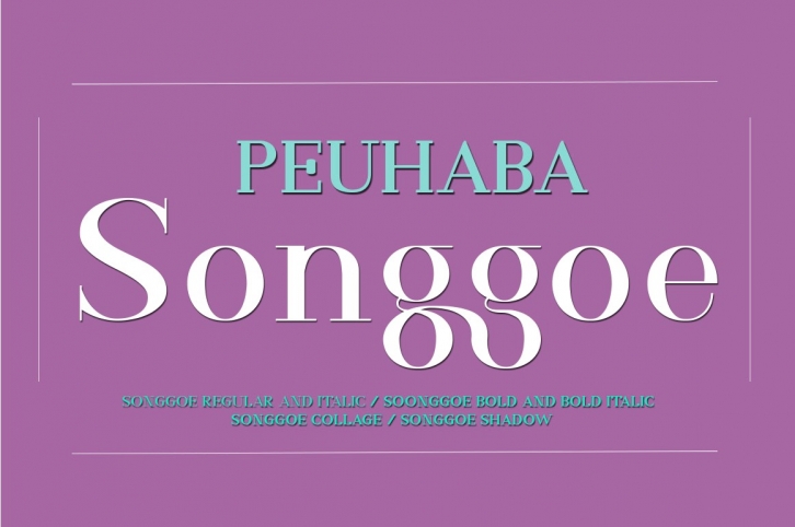 Peuhaba Songgoe Font Download