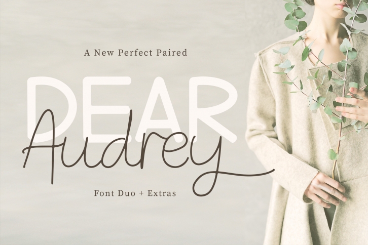 Dear Audrey - Font Duo Font Download