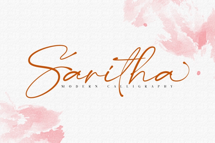 Saritha  Modern Calligraphy Font Download