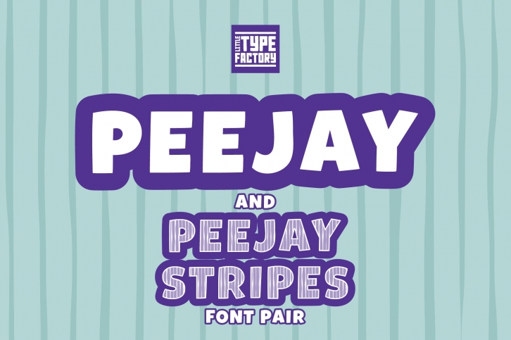 Peejay & Peejay Stripes Font Pair Font Download